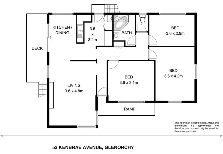 Floorplan of Homely house listing, 53 Kenbrae Avenue, Glenorchy TAS 7010