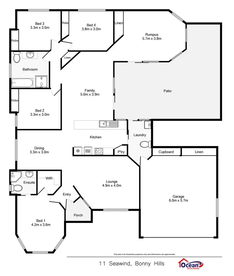 Floorplan of Homely house listing, 11 Seawind Chase, Bonny Hills NSW 2445