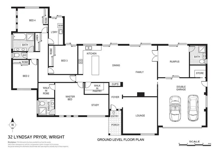 Floorplan of Homely house listing, 32 Lindsay Pryor St, Wright ACT 2611