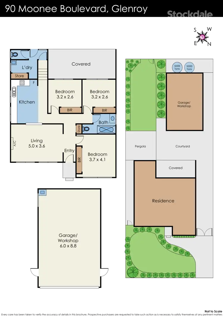 Floorplan of Homely house listing, 90 Moonee Boulevard, Glenroy VIC 3046