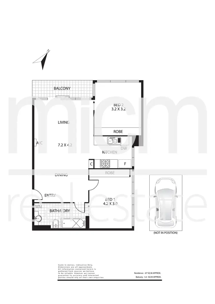 Floorplan of Homely apartment listing, 2309/668 Bourke Street, Melbourne VIC 3000