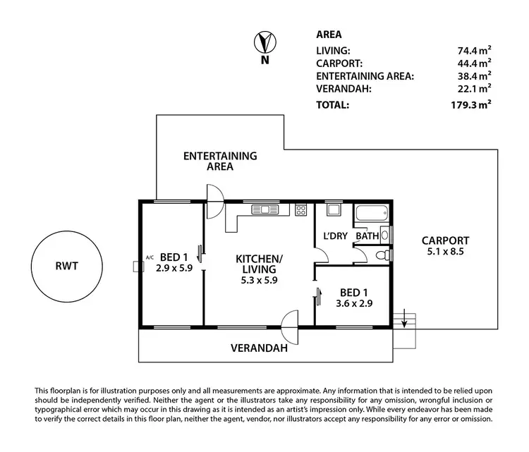 Floorplan of Homely rural property listing, 146 A Ken Hicks Road, Mount Pleasant SA 5235