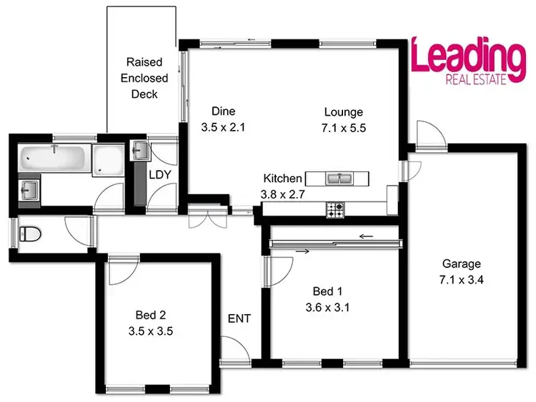 Floorplan of Homely house listing, Unit 7/55 Brook Street, Sunbury VIC 3429