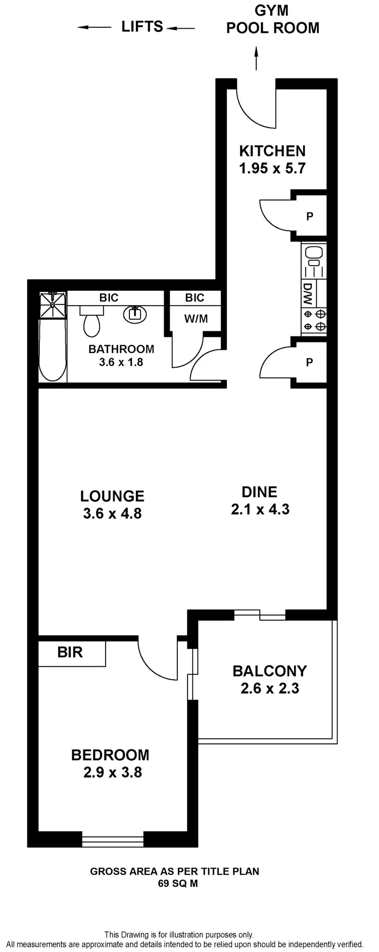 Floorplan of Homely apartment listing, 232/16 Holdfast Promenade, Glenelg SA 5045