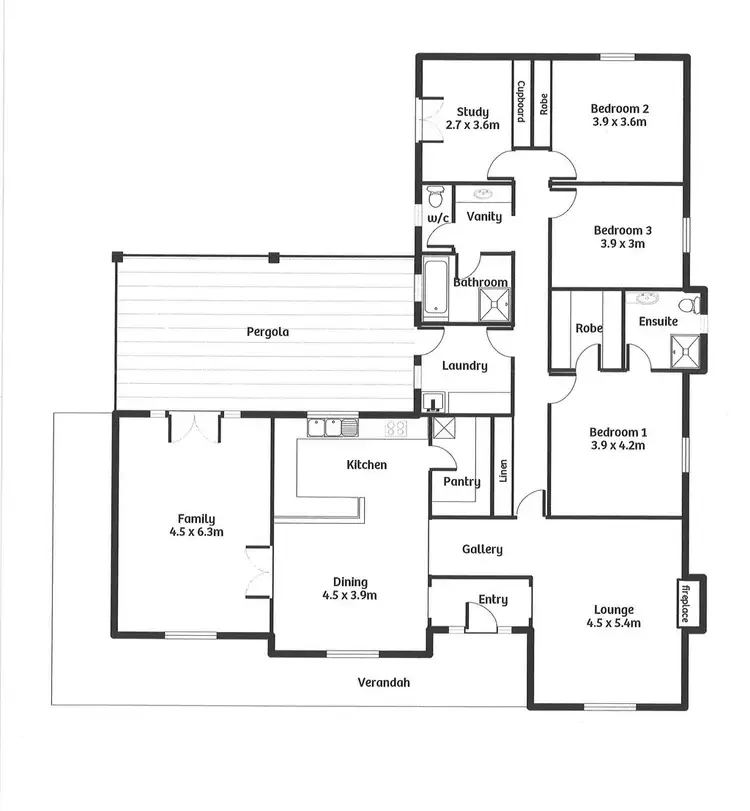 Floorplan of Homely house listing, 39 Lookout Drive, Murray Bridge SA 5253