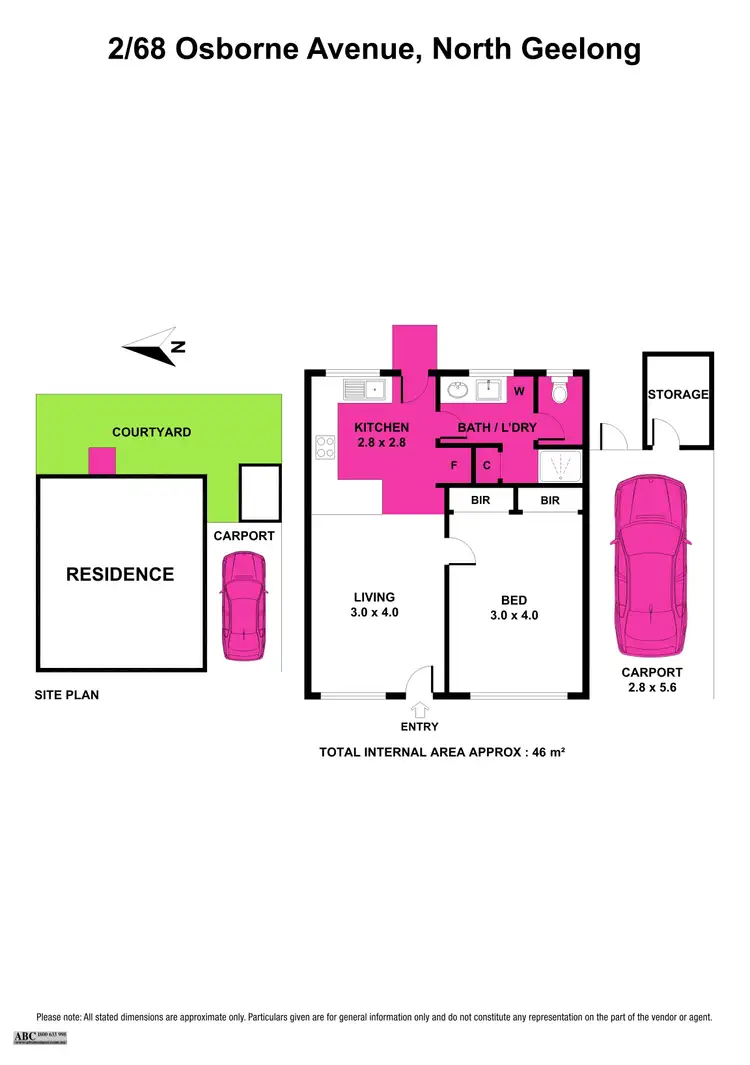Floorplan of Homely house listing, 2/68 Osborne Avenue, North Geelong VIC 3215