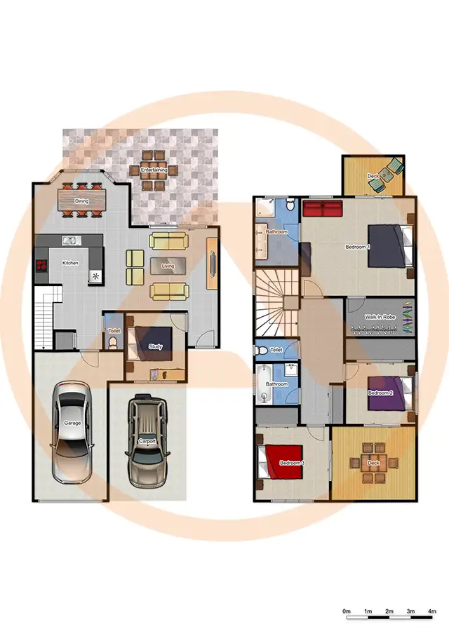 Floorplan of Homely house listing, 1 Jones Street, Red Hill QLD 4059