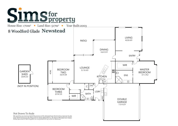 Floorplan of Homely house listing, 8 Woodford Glade, Newstead TAS 7250