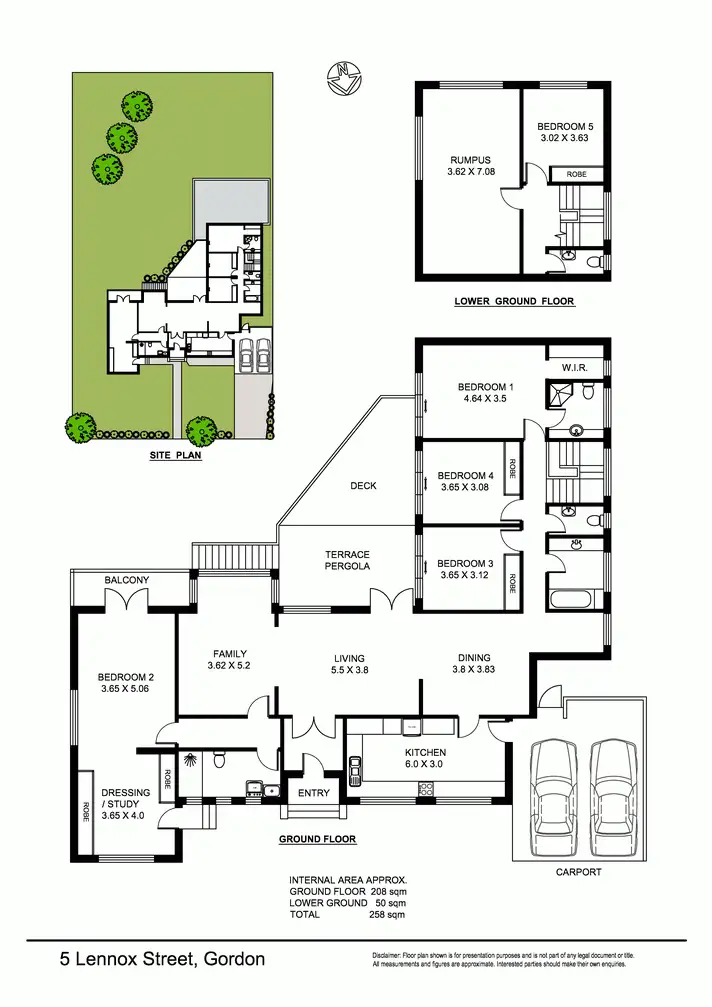 Floorplan of Homely house listing, 5 Lennox st, Gordon NSW 2072