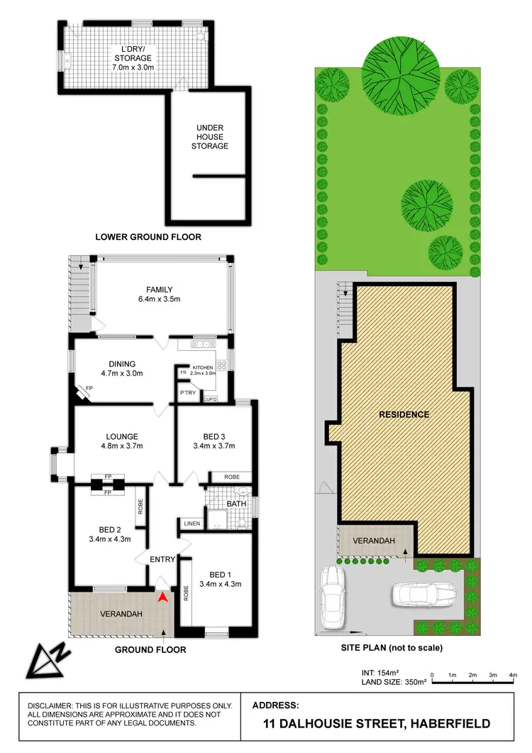 Floorplan of Homely house listing, 11 Dalhousie Street, Haberfield NSW 2045