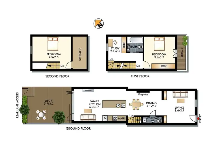 Floorplan of Homely house listing, 13 Wentworth Street, Paddington NSW 2021