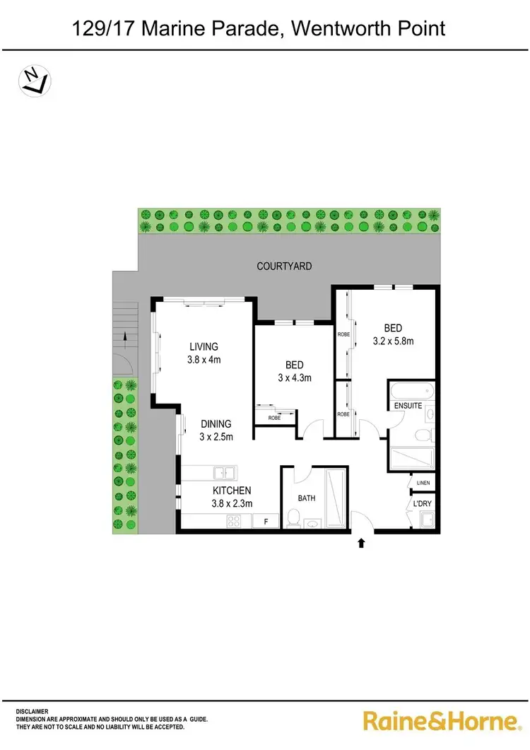 Floorplan of Homely apartment listing, 129/17 Marine Parade, Wentworth Point NSW 2127