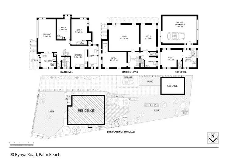 Floorplan of Homely house listing, 90 Bynya Road, Palm Beach NSW 2108