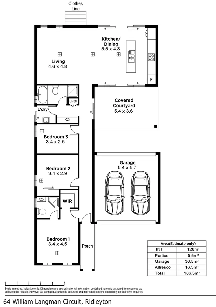 Floorplan of Homely house listing, 64 William Langman Circuit, Ridleyton SA 5008
