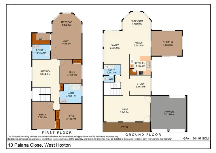 Floorplan of Homely house listing, 10 Palana Close, West Hoxton NSW 2171