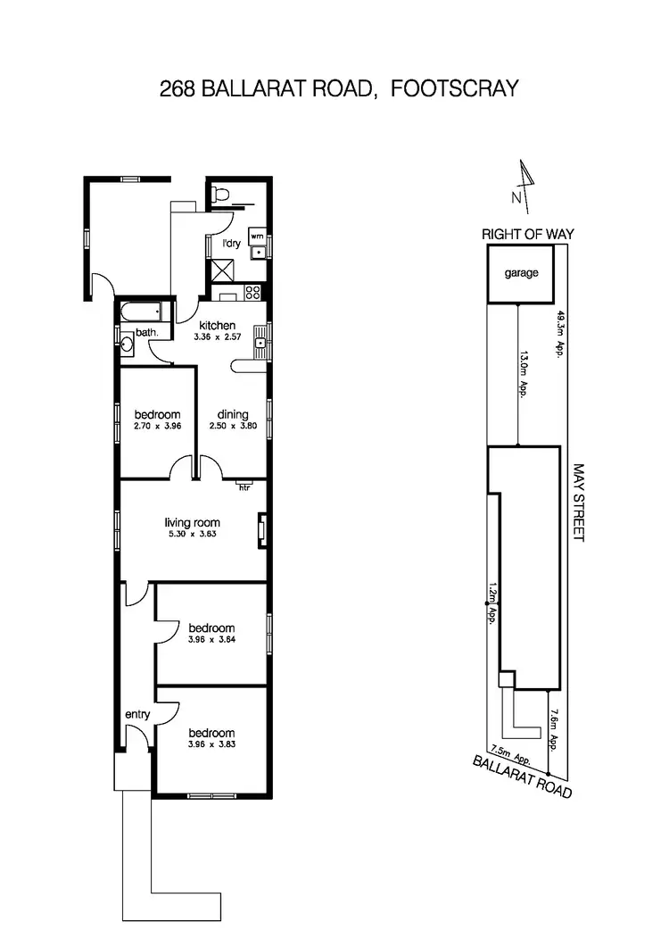 Floorplan of Homely house listing, 268 Ballarat Road, Footscray VIC 3011