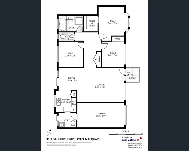 Floorplan of Homely villa listing, 3/31 Sapphire Drive, Port Macquarie NSW 2444