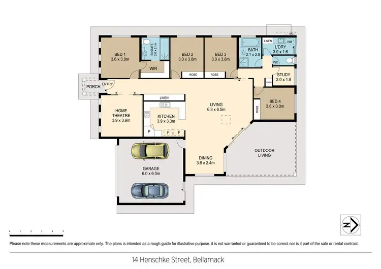 Floorplan of Homely house listing, 14 Henschke Street, Bellamack NT 832