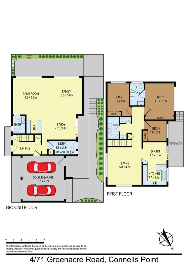 Floorplan of Homely townhouse listing, 4/71 Greenacre Rd, Connells Point NSW 2221