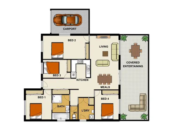 Floorplan of Homely house listing, 3 CINEAR CT, Regents Park QLD 4118