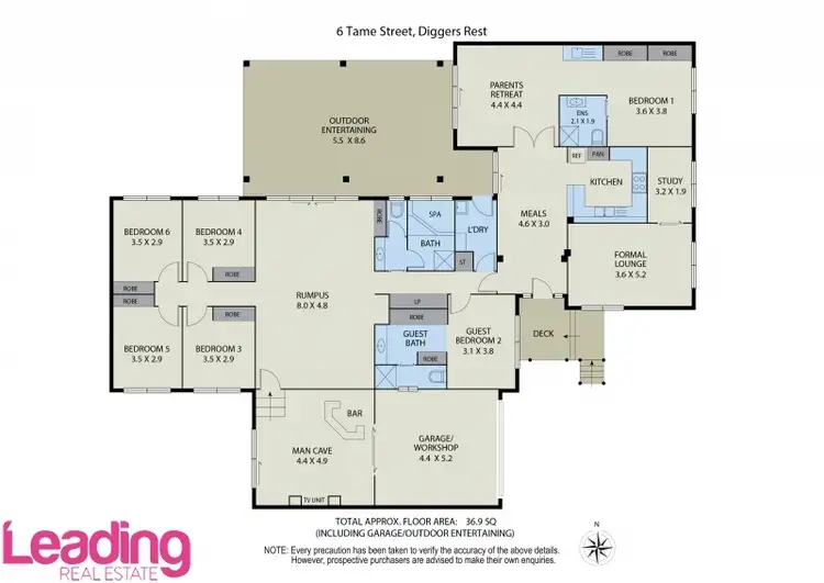 Floorplan of Homely house listing, 6 Tame Street, Diggers Rest VIC 3427