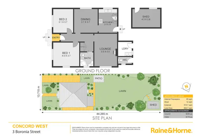 Floorplan of Homely house listing, 3 Boronia Street, Concord West NSW 2138