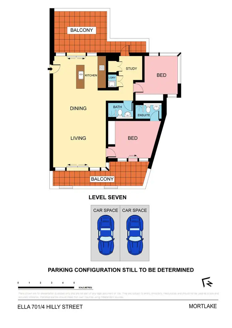 Floorplan of Homely apartment listing, Ella 701/10 Hilly Street 'Majors Bay', Mortlake NSW 2137