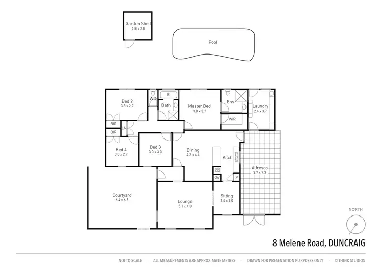 Floorplan of Homely house listing, 8 Melene Rd, Duncraig WA 6023