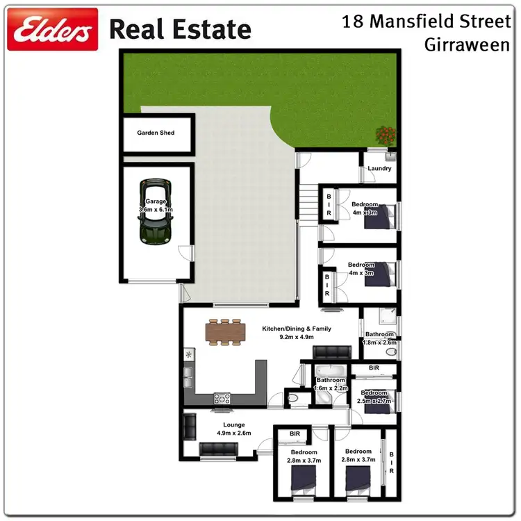 Floorplan of Homely house listing, 18 Mansfield Street, Girraween NSW 2145