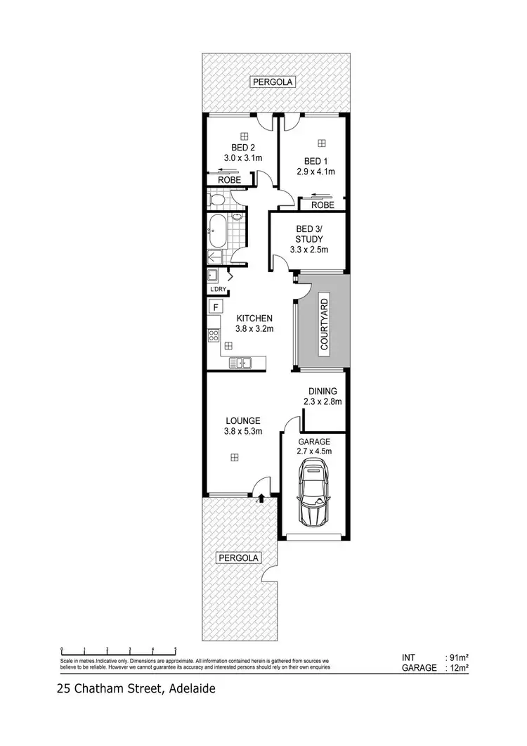 Floorplan of Homely house listing, 25 Chatham Street, Adelaide SA 5000