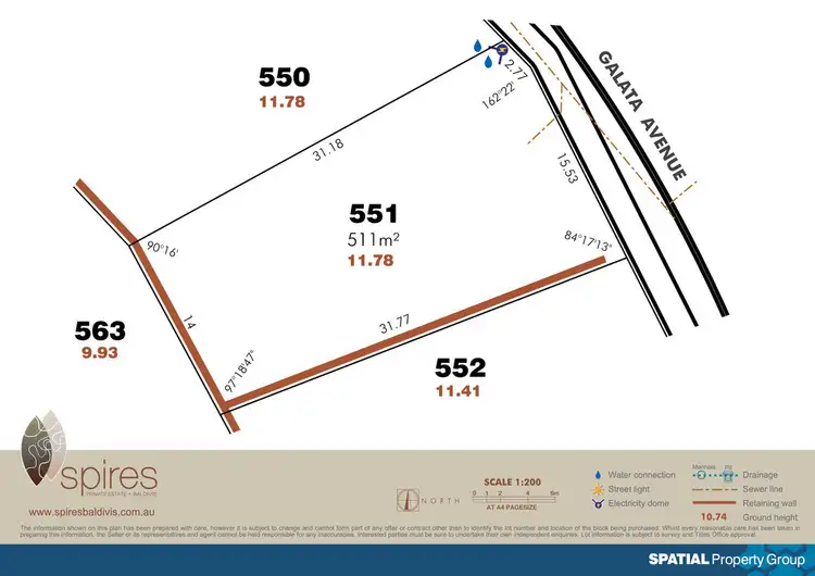 Floorplan of Homely land listing, Lot 551 Galata Ave, Baldivis WA 6171