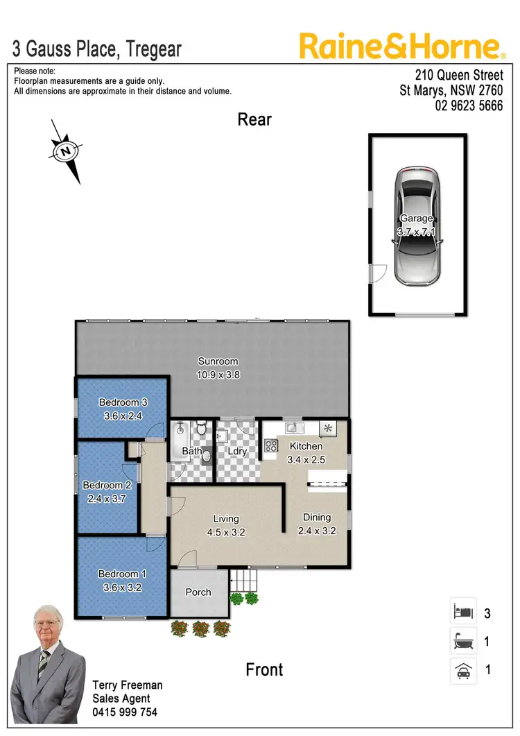 Floorplan of Homely house listing, 3 Gauss Place, Tregear NSW 2770