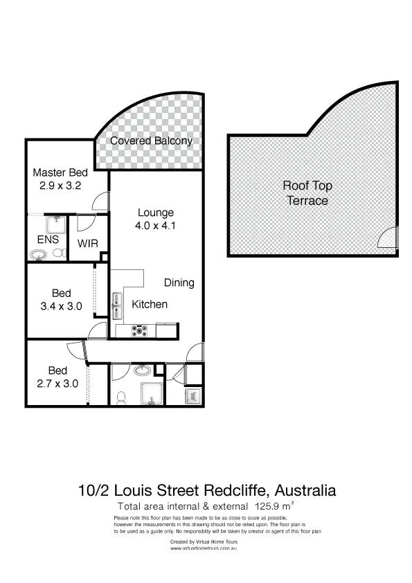 Floorplan of Homely unit listing, 10/2 Louis Street, Redcliffe QLD 4020