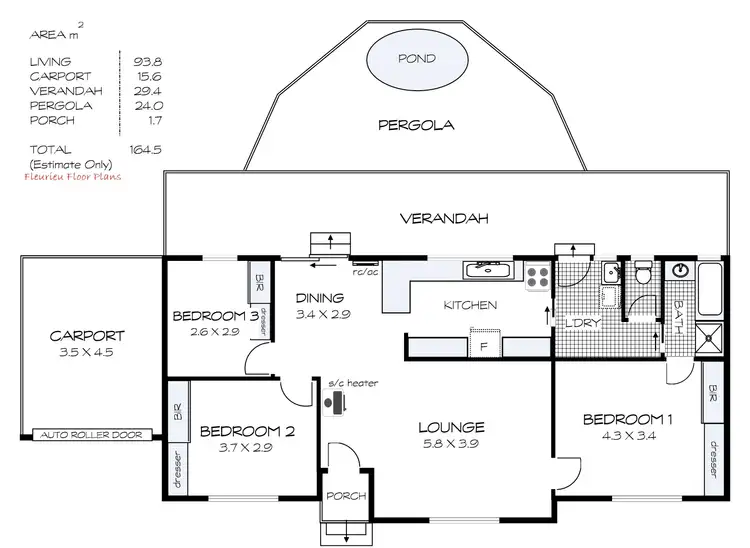 Floorplan of Homely house listing, 5 Sexton Street, Goolwa Beach SA 5214