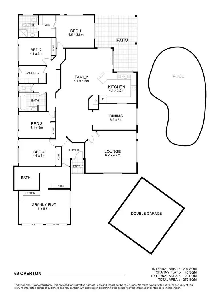 Floorplan of Homely house listing, 69 Overton Circuit, Kirwan QLD 4817