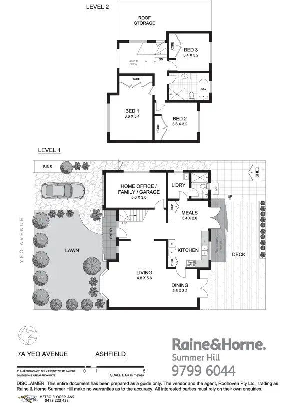 Floorplan of Homely house listing, 7a Yeo Avenue, Ashfield NSW 2131