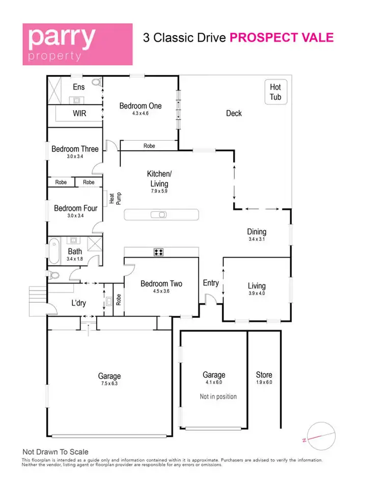 Floorplan of Homely house listing, 3 Classic Drive, Prospect Vale TAS 7250
