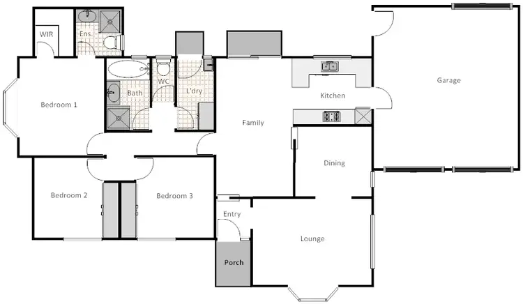 Floorplan of Homely house listing, 4 Grove Place, Dunlop ACT 2615