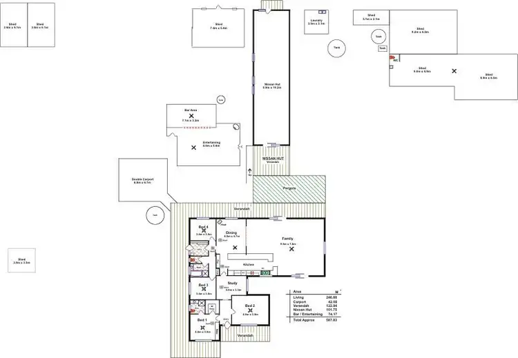 Floorplan of Homely house listing, 43 Stonewell Road, Nuriootpa SA 5355