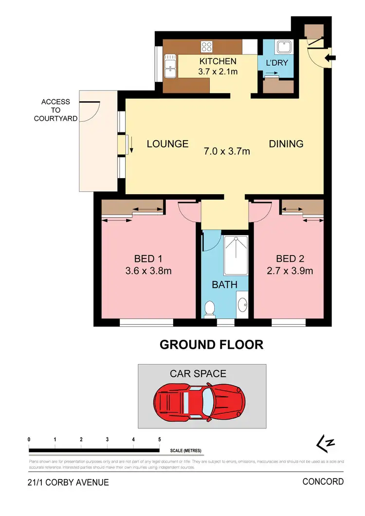 Floorplan of Homely apartment listing, 21/1 Corby Avenue, Concord NSW 2137