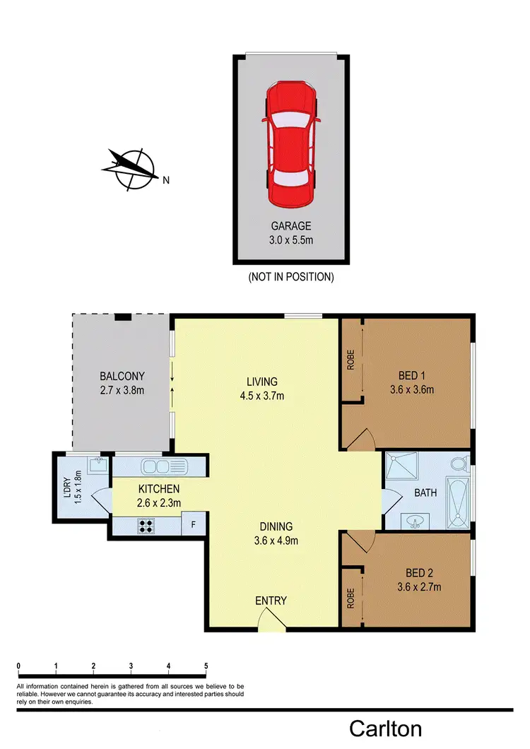 Floorplan of Homely unit listing, 4/27 Bembridge Street, Carlton NSW 2218