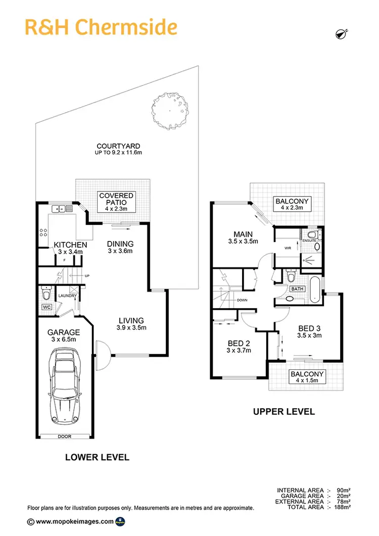 Floorplan of Homely townhouse listing, 15/23 Ronmack Street, Chermside QLD 4032