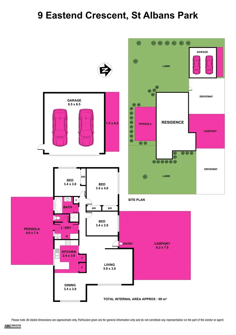 Floorplan of Homely house listing, 9 Eastend Crescent, St Albans Park VIC 3219