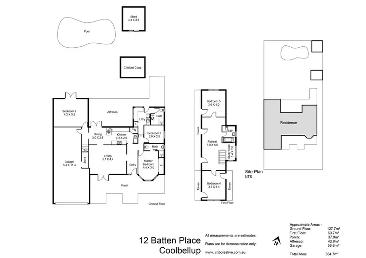 Floorplan of Homely house listing, 12 Batten Street, Coolbellup WA 6163