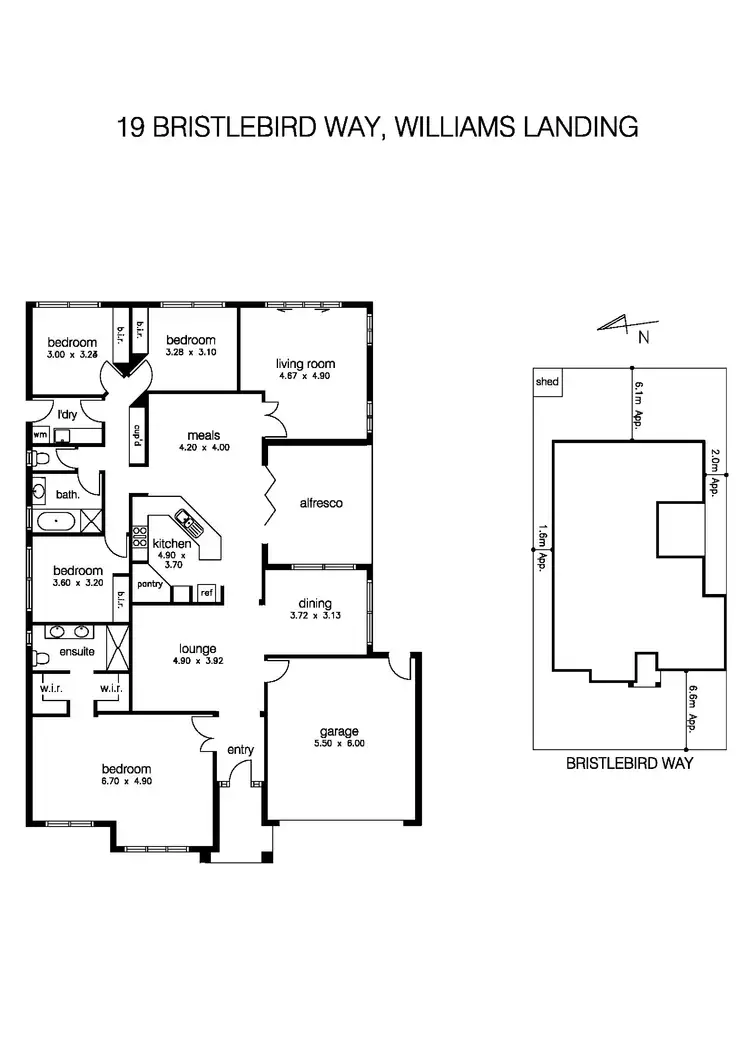 Floorplan of Homely house listing, 19 Bristlebird Way, Truganina VIC 3027