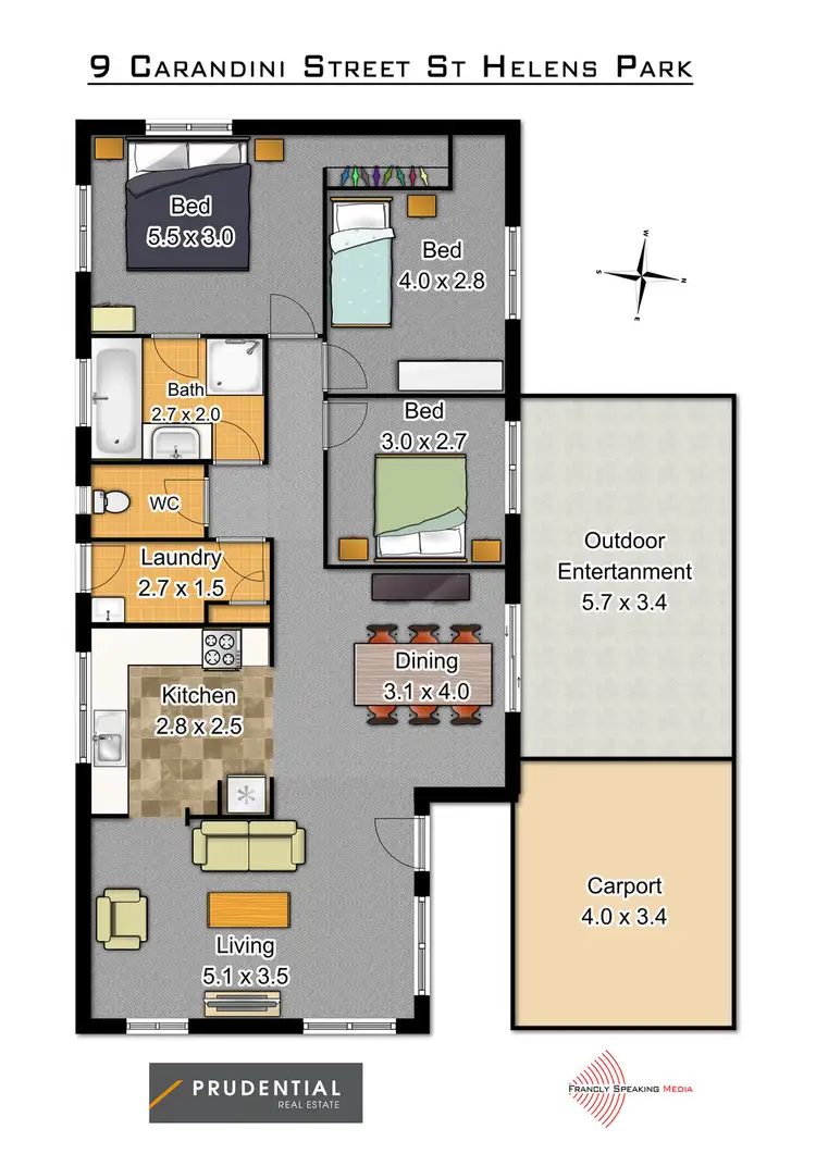 Floorplan of Homely house listing, 9 Carandini Street, St Helens Park NSW 2560
