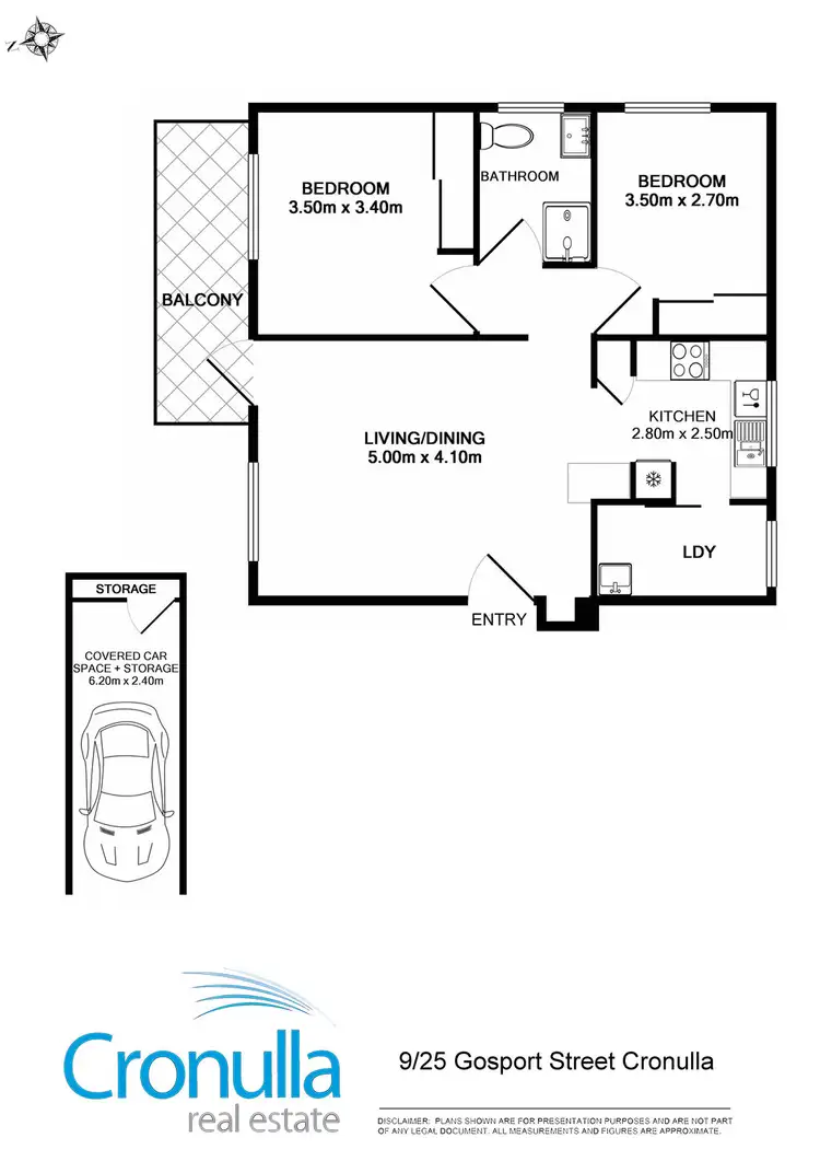 Floorplan of Homely apartment listing, 9/25 Gosport Street, Cronulla NSW 2230