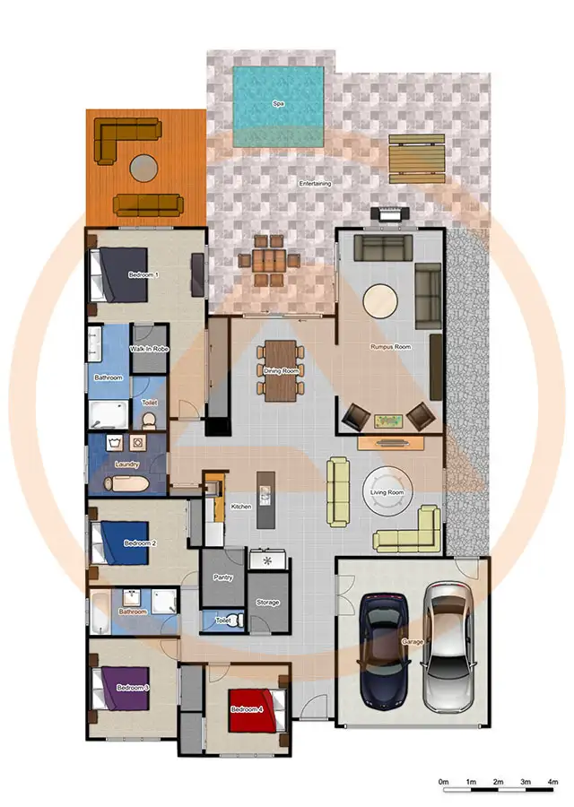 Floorplan of Homely house listing, 55 Casuarina Circuit, Heathwood QLD 4110