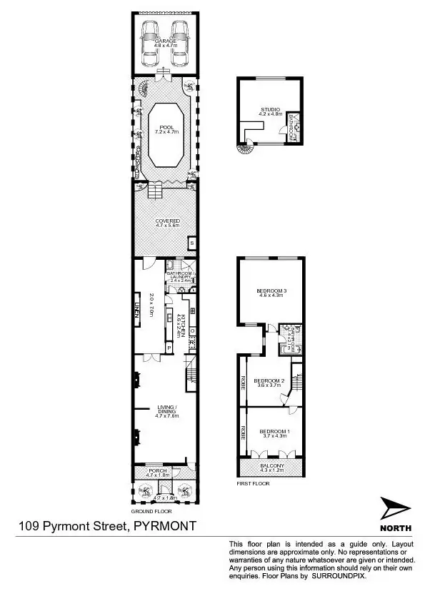 Floorplan of Homely terrace listing, 109 Pyrmont Street, Pyrmont NSW 2009