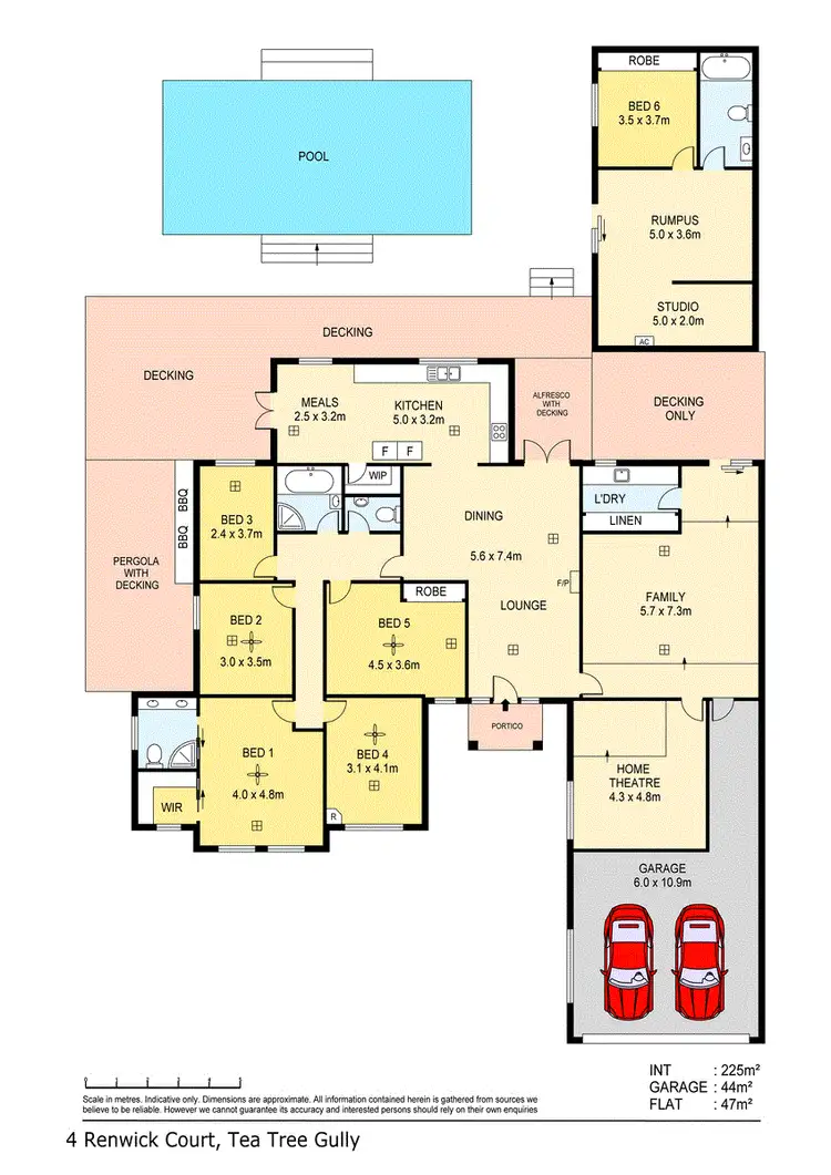 Floorplan of Homely house listing, 4 Renwick Crescent, Tea Tree Gully SA 5091